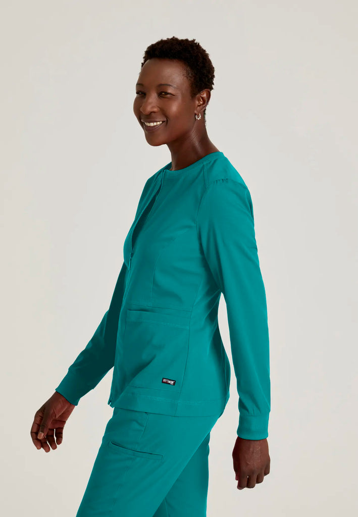 Barco Scrubs Women's Millie Jacket Teal | scrub-supply.com