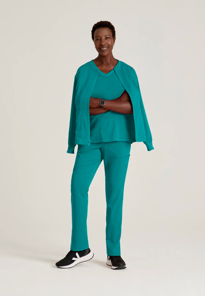 Barco Scrubs Women's Millie Jacket Teal | scrub-supply.com