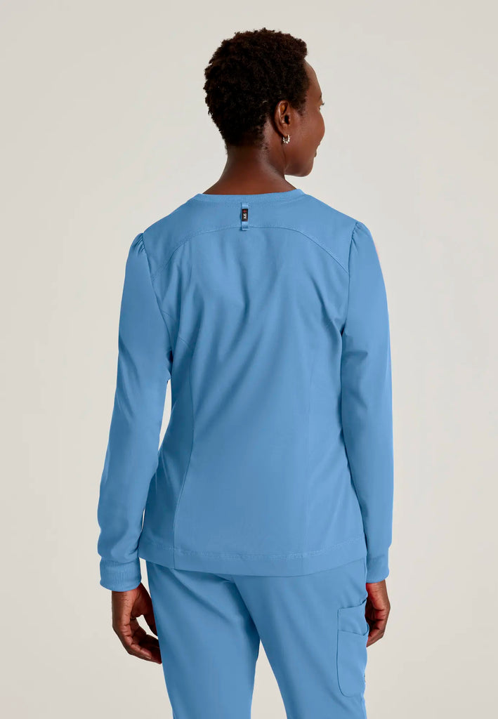 Barco Scrubs Women's Millie Jacket Ceil Blue | scrub-supply.com