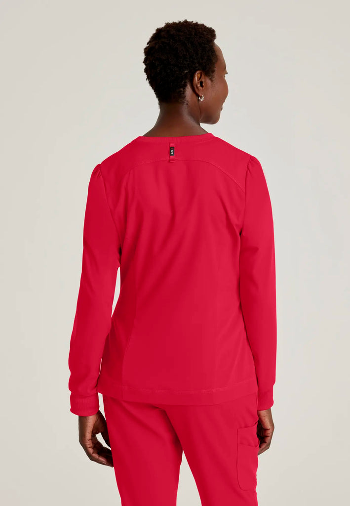 Barco Scrubs Women's Millie Jacket Scarlet Red | scrub-supply.com