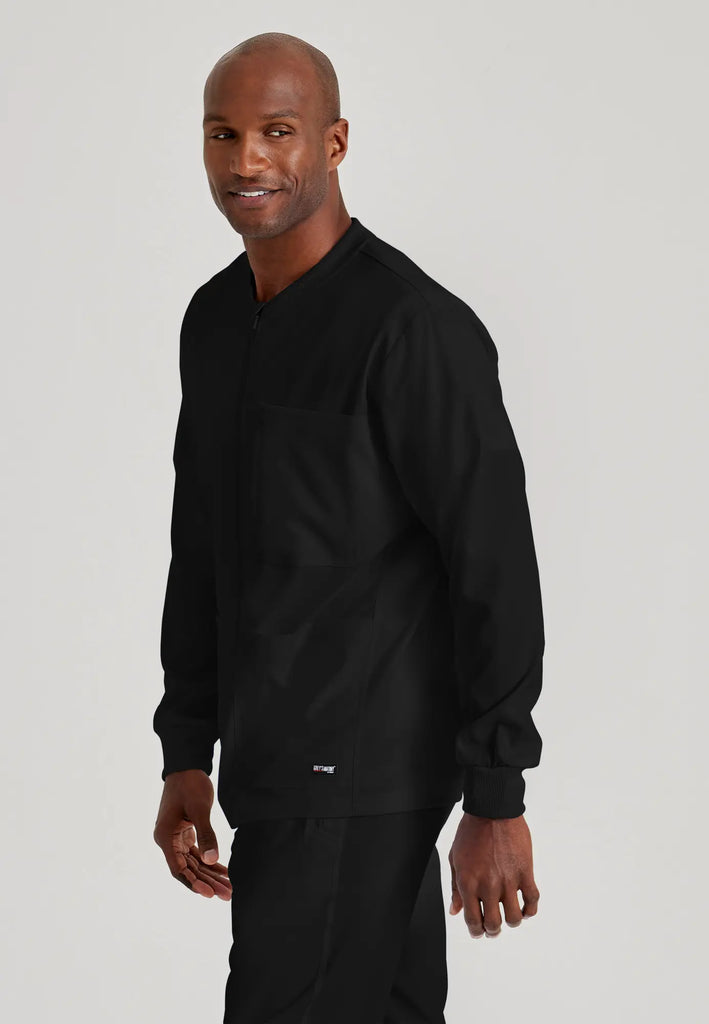 Barco Scrubs Men's React Warmup Black | scrub-supply.com