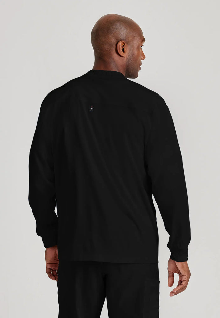 Barco Scrubs Men's React Warmup Black | scrub-supply.com