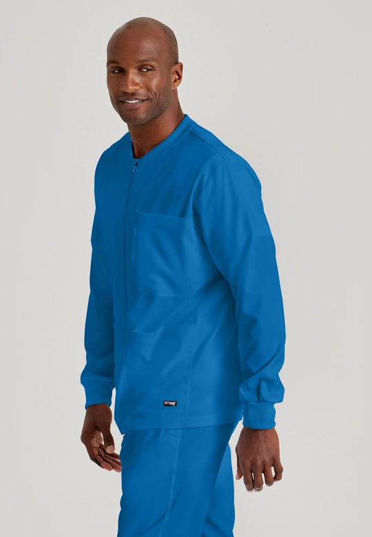 Barco Scrubs Men's React Warmup New Royal | scrub-supply.com