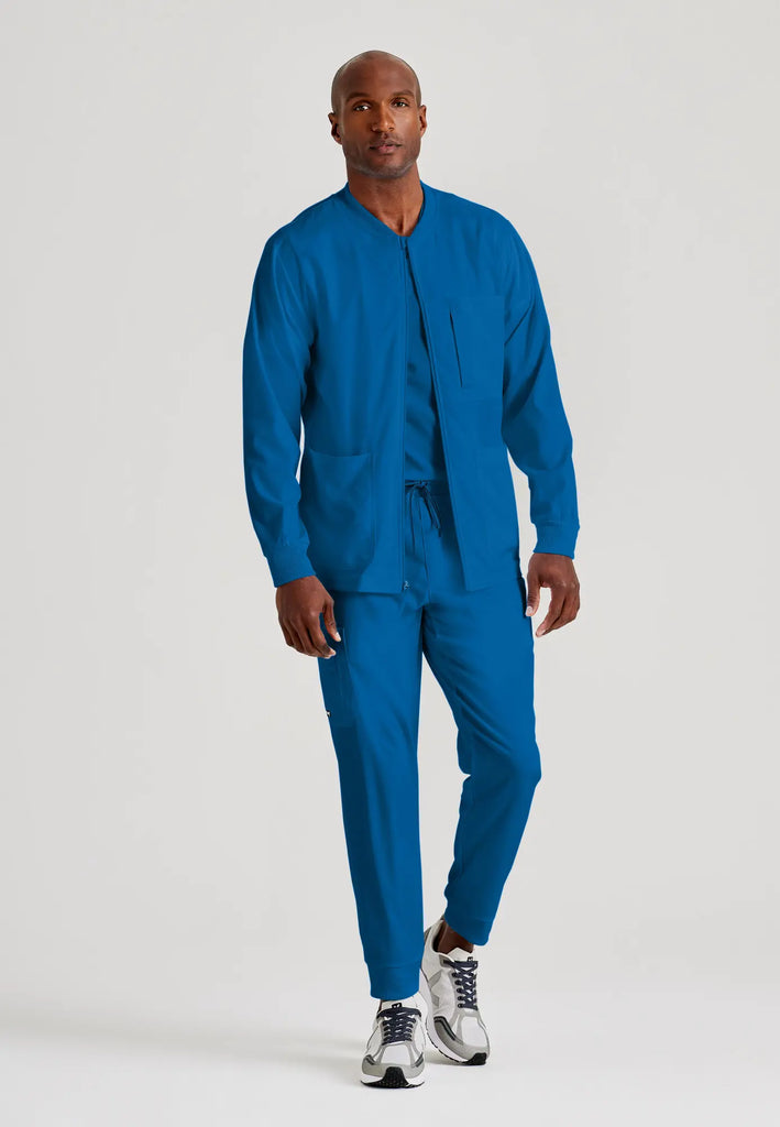 Barco Scrubs Men's React Warmup New Royal | scrub-supply.com