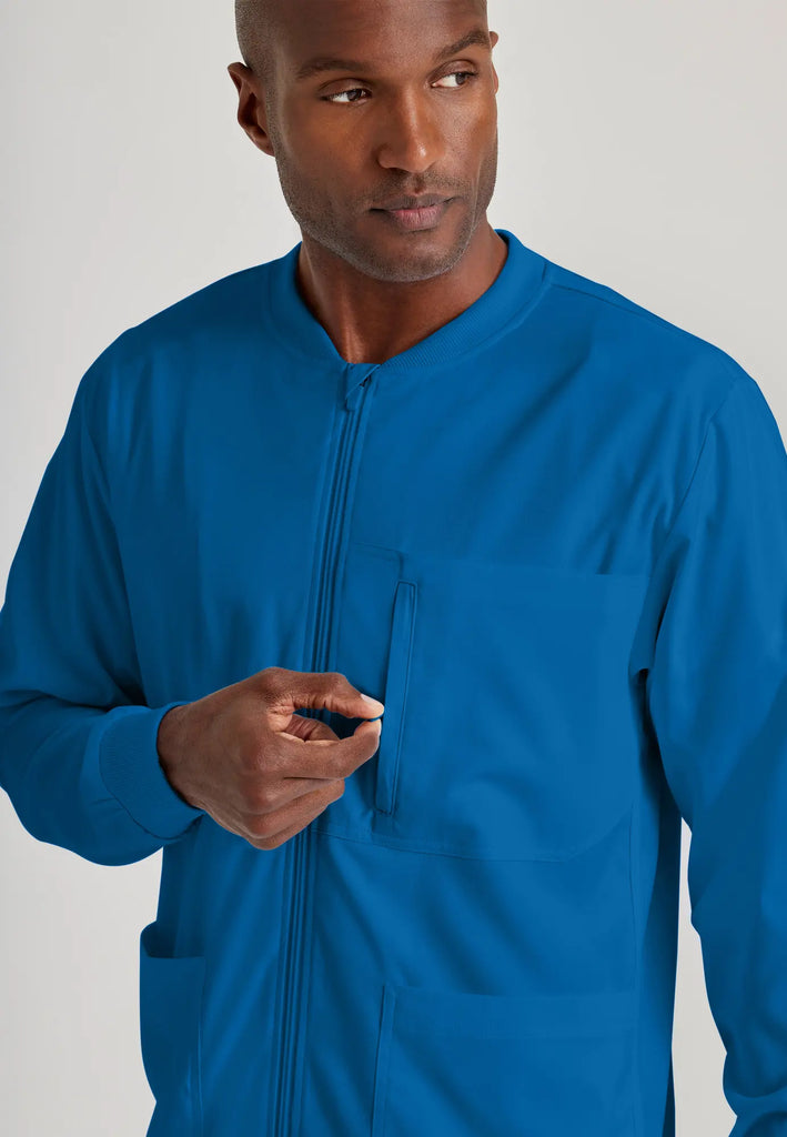 Barco Scrubs Men's React Warmup New Royal | scrub-supply.com