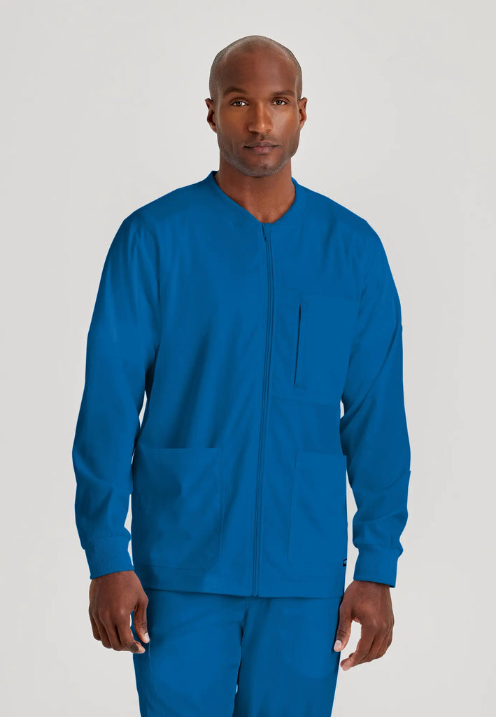 Barco Scrubs Men's React Warmup New Royal | scrub-supply.com