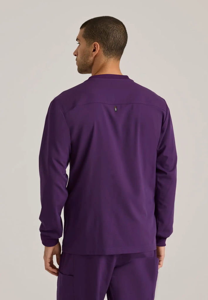 Barco Scrubs Men's React Warmup Eggplant | scrub-supply.com