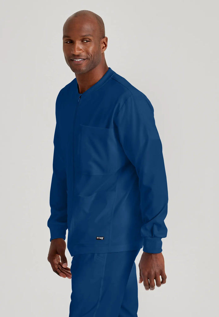 Barco Scrubs Men's React Warmup Indigo | scrub-supply.com