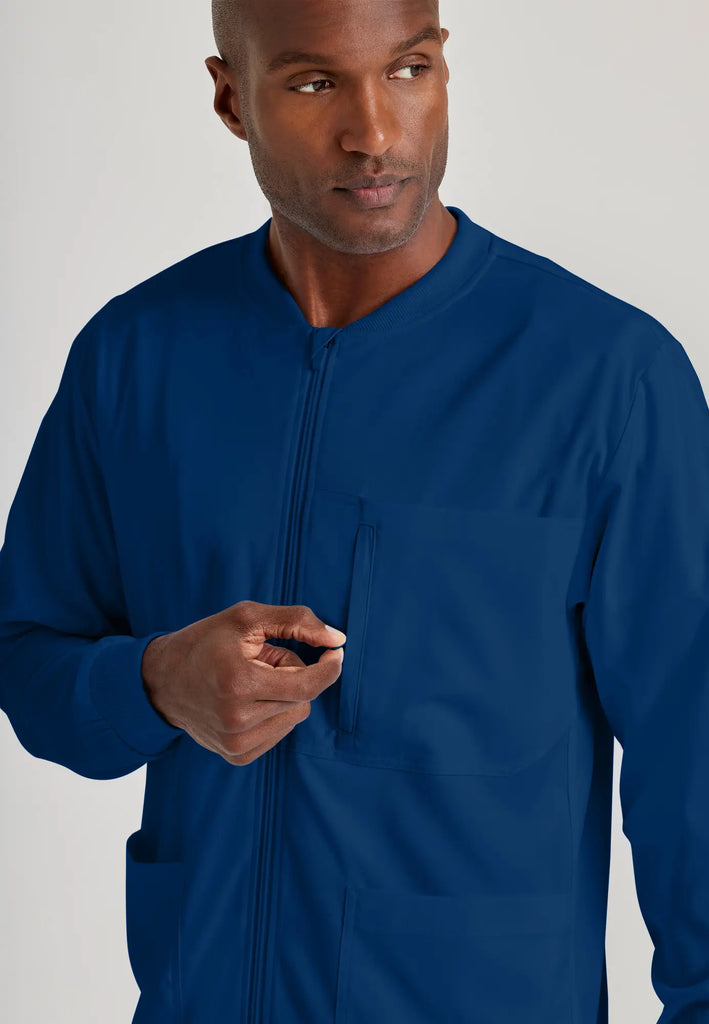 Barco Scrubs Men's React Warmup Indigo | scrub-supply.com