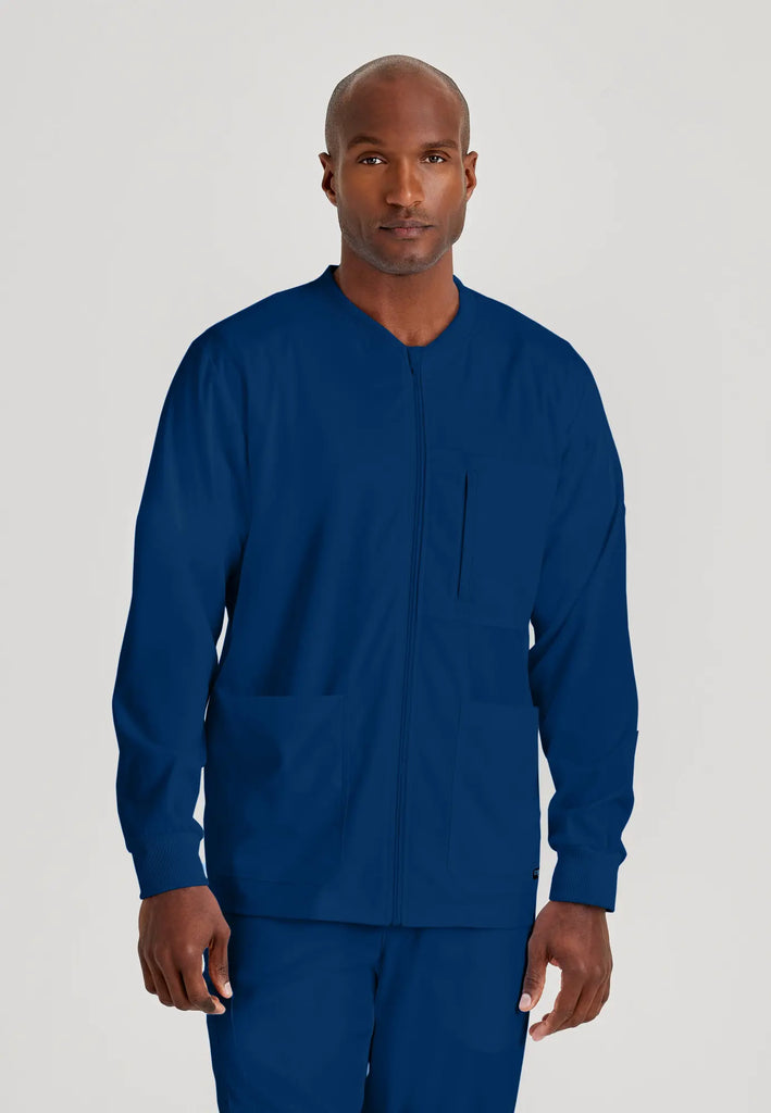 Barco Scrubs Men's React Warmup Indigo | scrub-supply.com