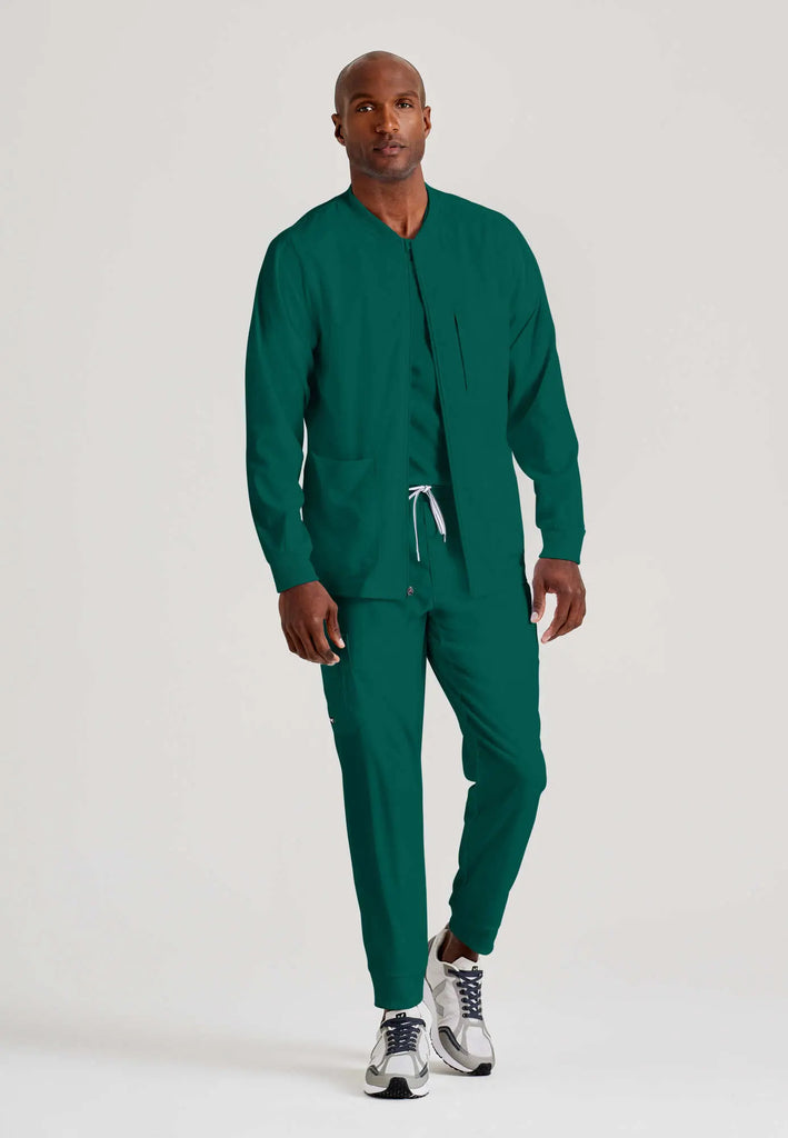 Barco Scrubs Men's React Warmup Hunter Green | scrub-supply.com