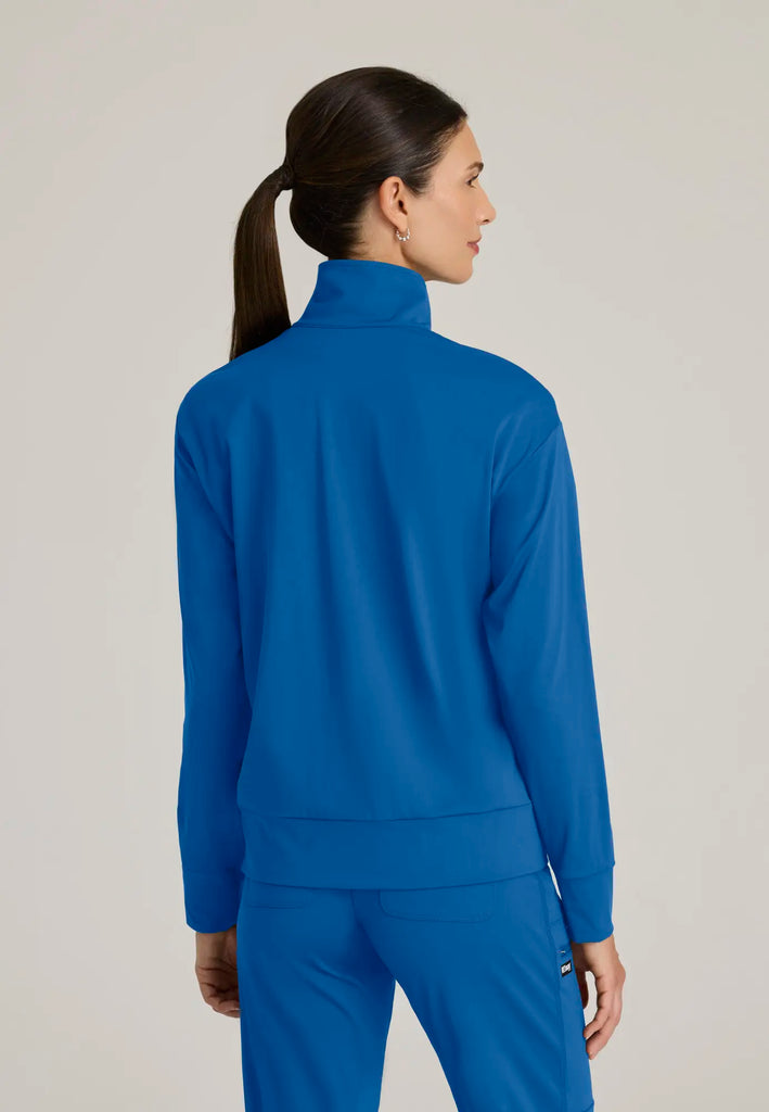 Barco Scrubs Women's Ease Warm-Up Jacket New Royal | scrub-supply.com