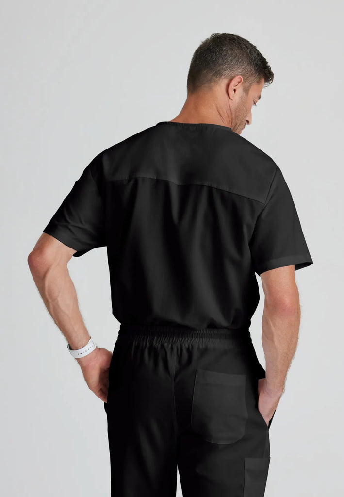 Barco Scrubs Men's Evan Top Black | scrub-supply.com