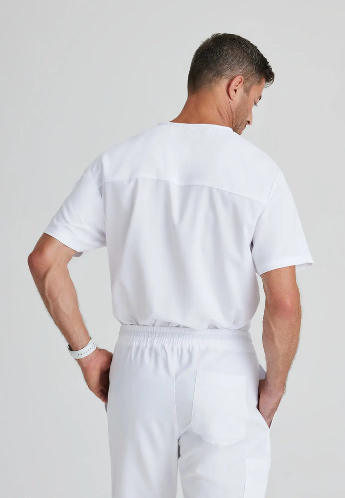 Barco Scrubs Men's Evan Top White | scrub-supply.com