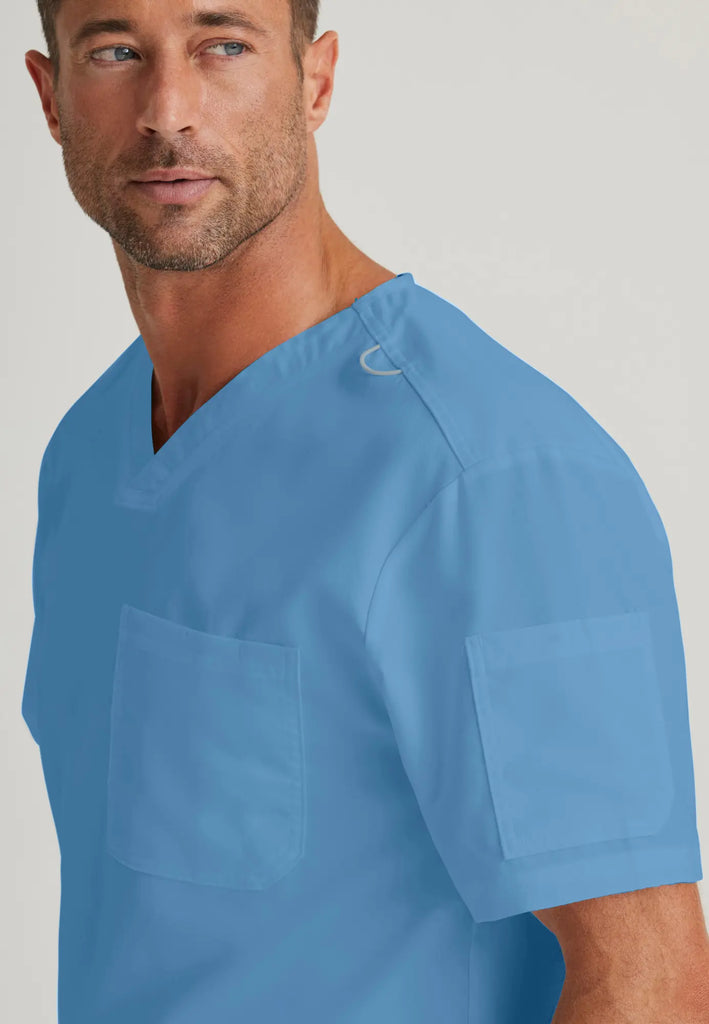 Barco Scrubs Men's Evan Top Ceil Blue | scrub-supply.com