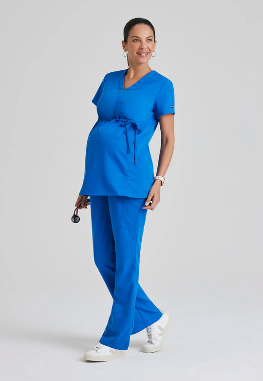 Barco Scrubs Women's Lilah Top New Royal | scrub-supply.com