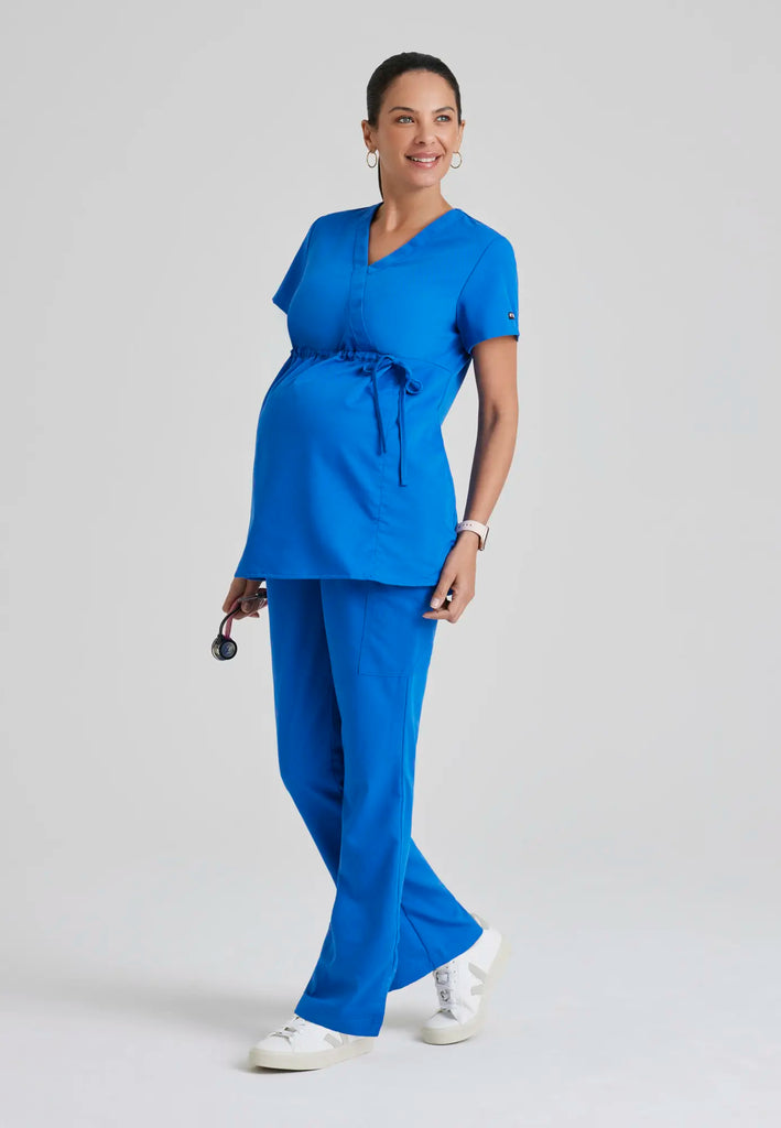 Barco Scrubs Women's Lilah Top New Royal | scrub-supply.com