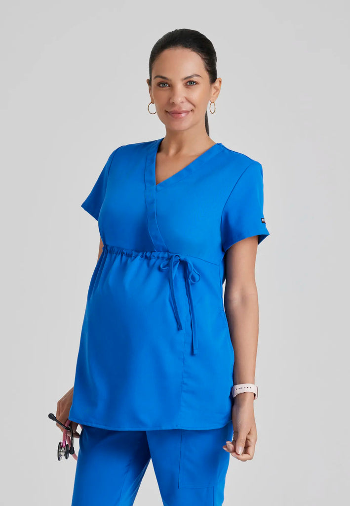 Barco Scrubs Women's Lilah Top New Royal | scrub-supply.com