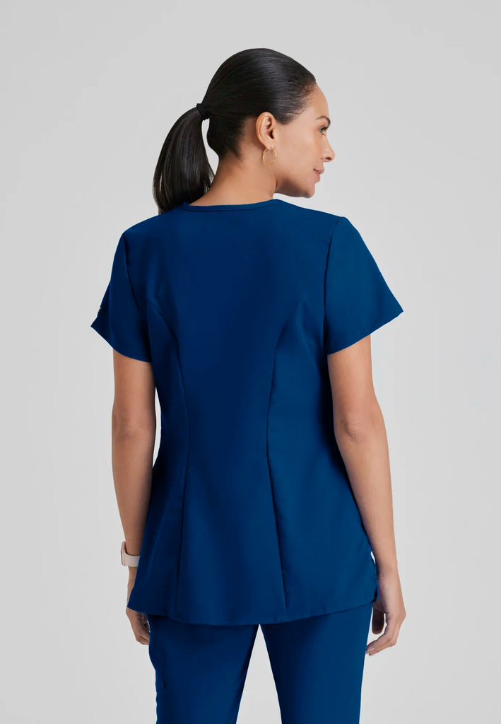 Barco Scrubs Women's Lilah Top Indigo | scrub-supply.com