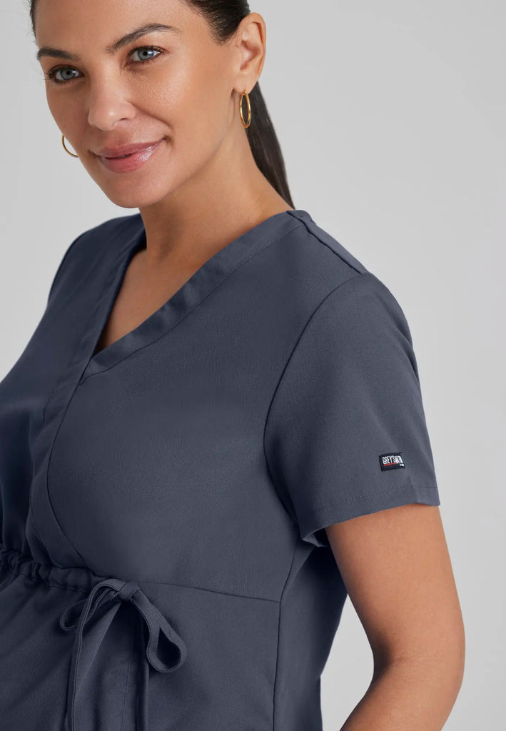 Barco Scrubs Women's Lilah Top Steel | scrub-supply.com