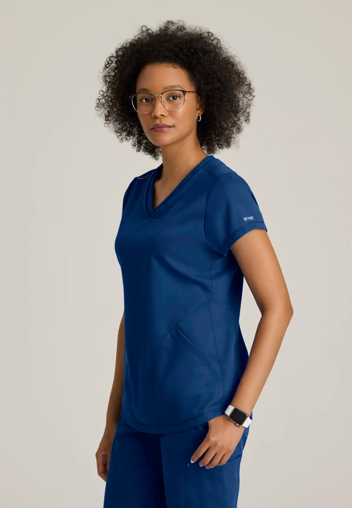 Barco Scrubs Women's Evelyn Top Indigo | scrub-supply.com