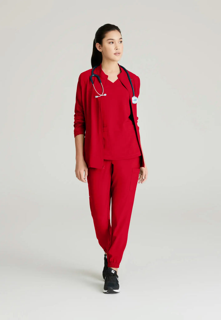 Barco Scrubs Women's Terra Jogger True Red | scrub-supply.com