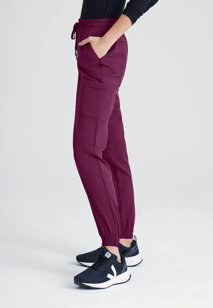 Barco Scrubs Women's Terra Jogger Wine | scrub-supply.com