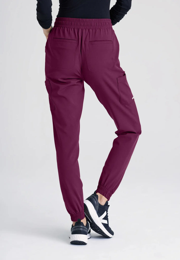 Barco Scrubs Women's Terra Jogger Wine | scrub-supply.com