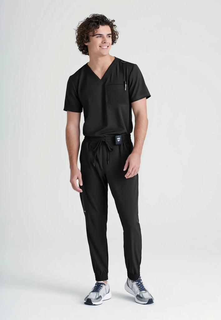 Barco Scrubs Men's Voyager Jogger Black | scrub-supply.com