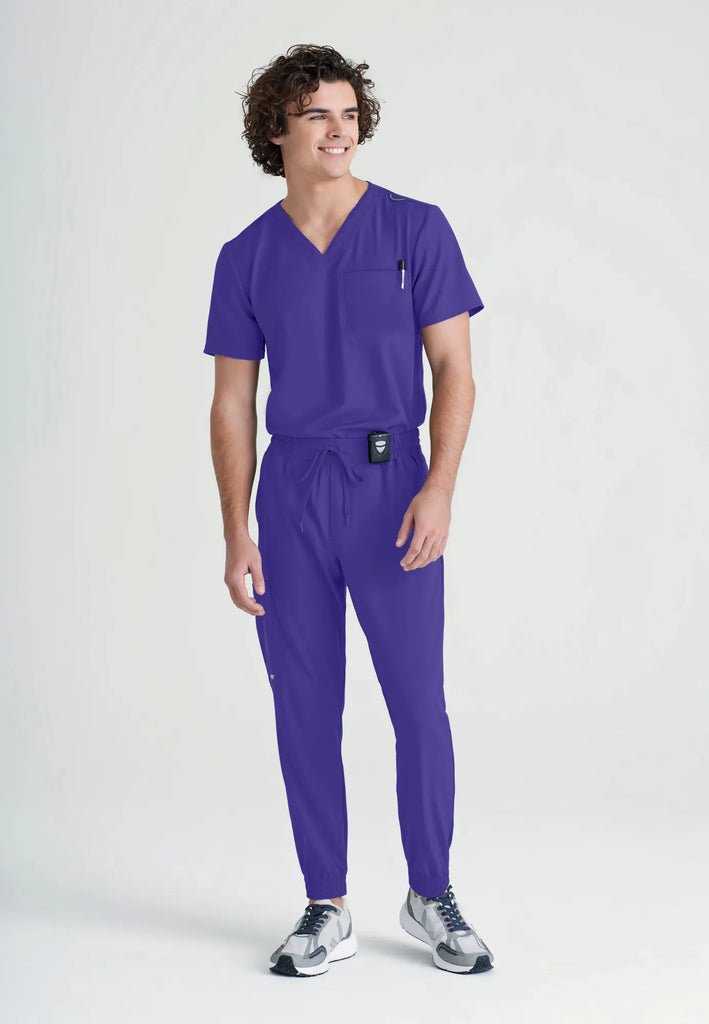 Barco Scrubs Men's Voyager Jogger New Grape | scrub-supply.com