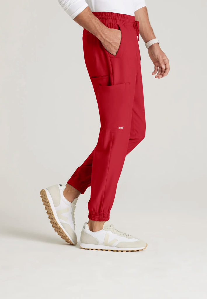 Barco Scrubs Men's Voyager Jogger True Red | scrub-supply.com