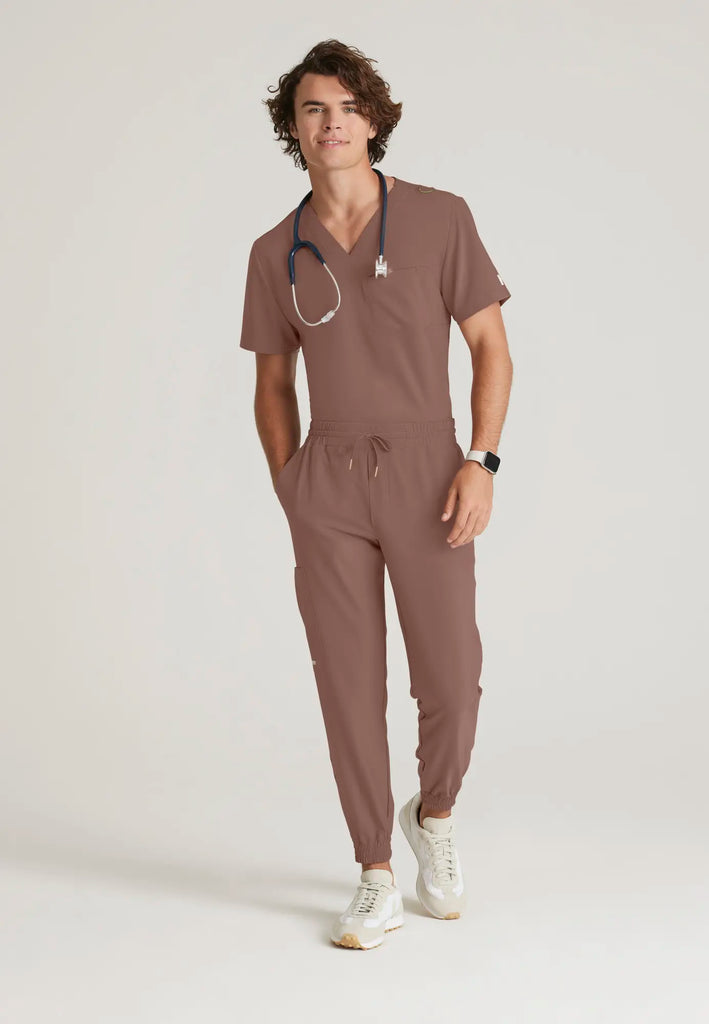 Barco Scrubs Men's Voyager Jogger Driftwood | scrub-supply.com