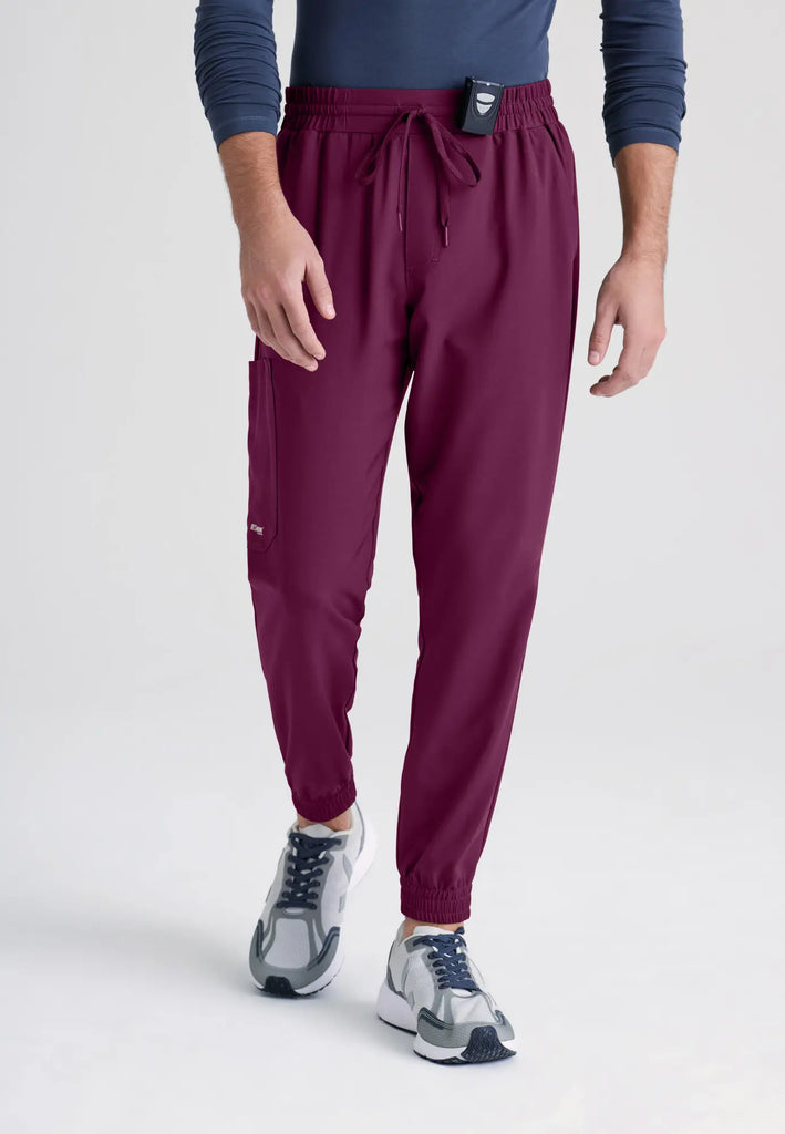 Barco Scrubs Men's Voyager Jogger Wine | scrub-supply.com