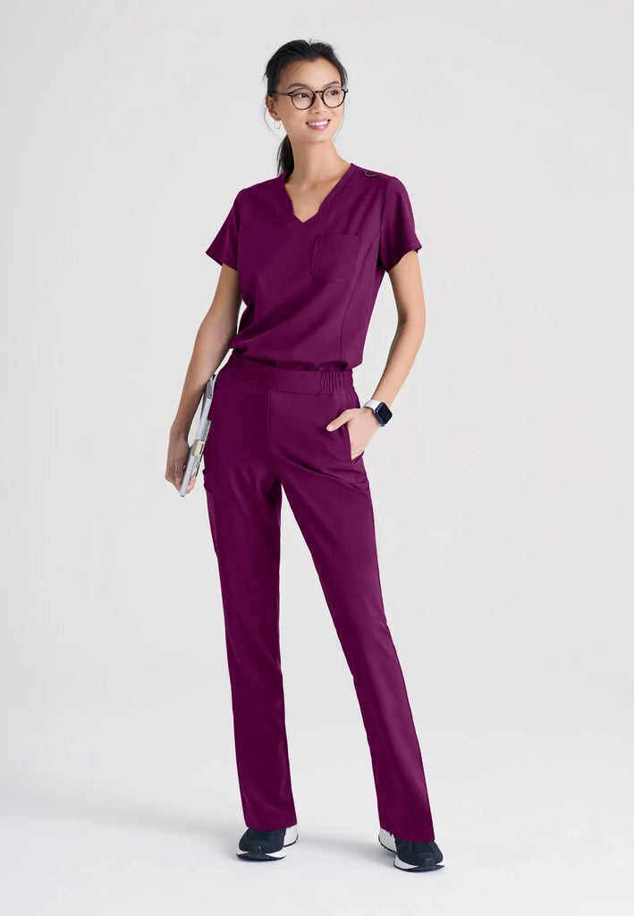 Barco Scrubs Women's Cosmo Pant Wine | scrub-supply.com