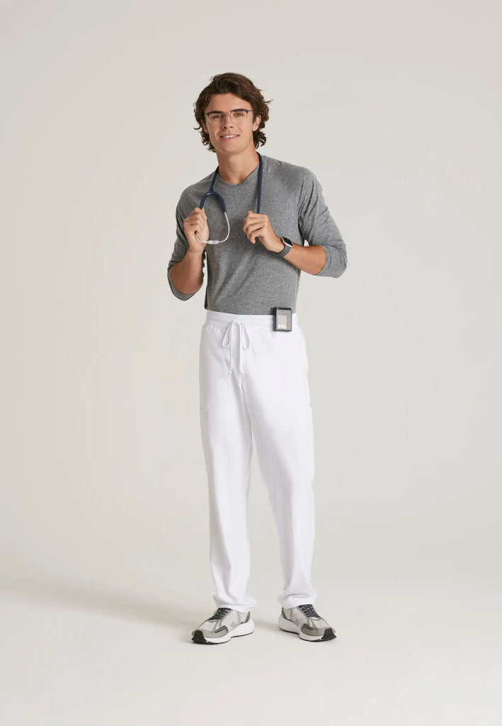 Barco Scrubs Men's Highland Pant White | scrub-supply.com