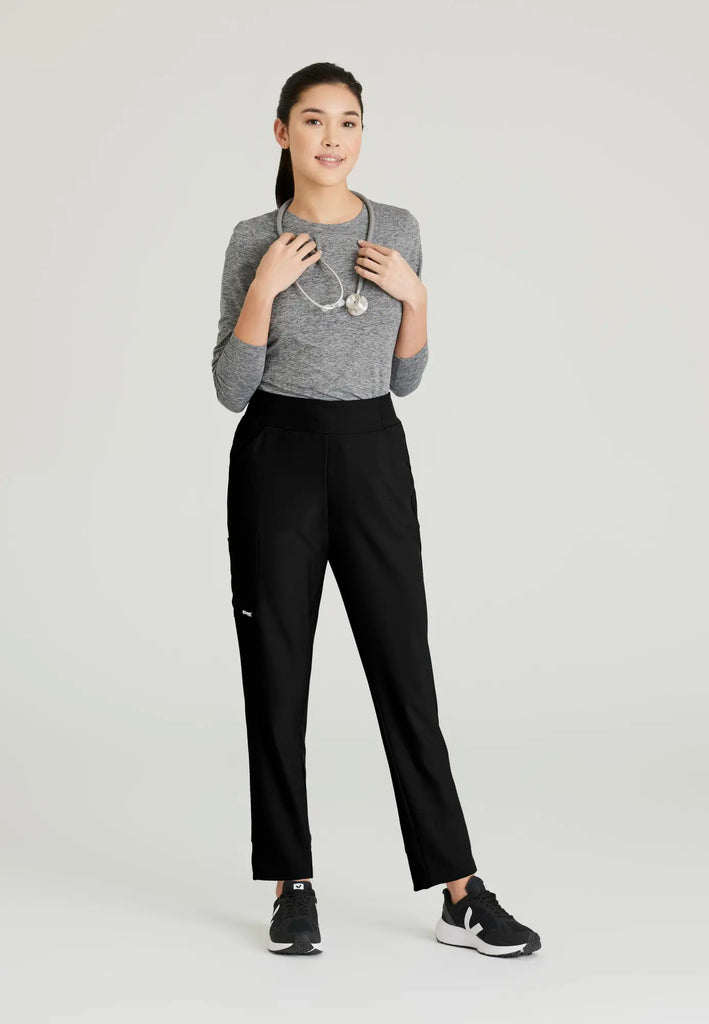 Barco Scrubs Women's Flight Pant Black | scrub-supply.com