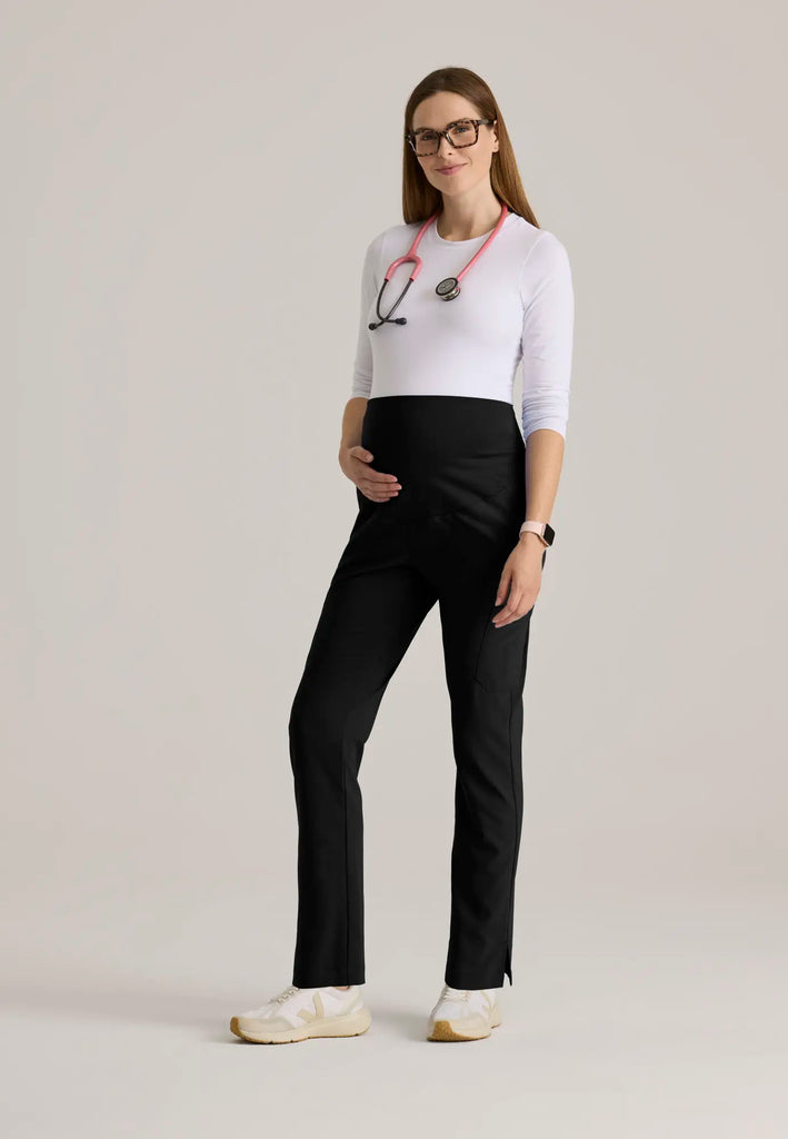 Grey's Anatomy by Barco Scrubs Promise Maternity Pant Black | scrub-supply.com
