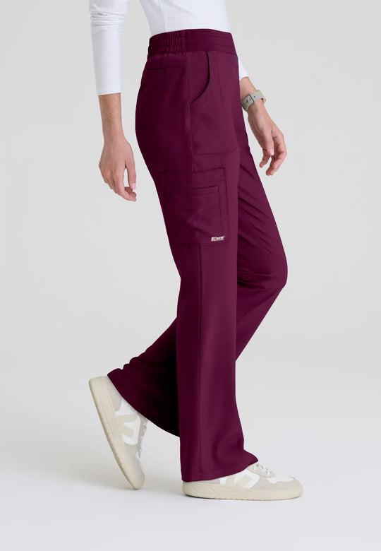 Grey's Anatomy by Barco Scrubs Women's Sky Pant Wine | scrub-supply.com