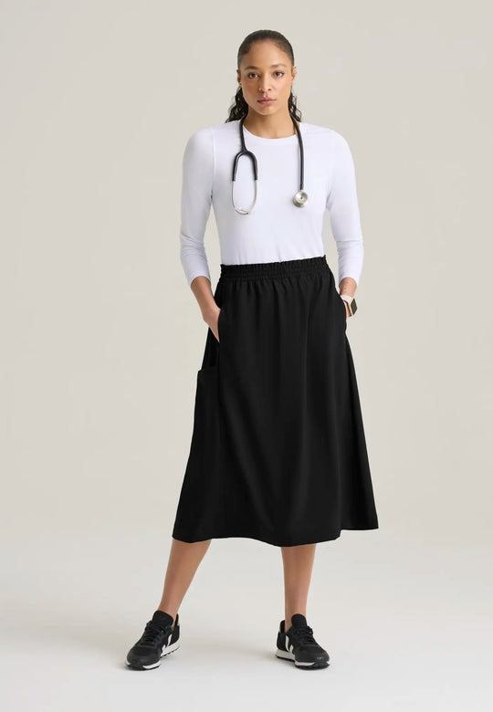 Grey's Anatomy by Barco Scrubs Women's Terran Skirt Black | scrub-supply.com