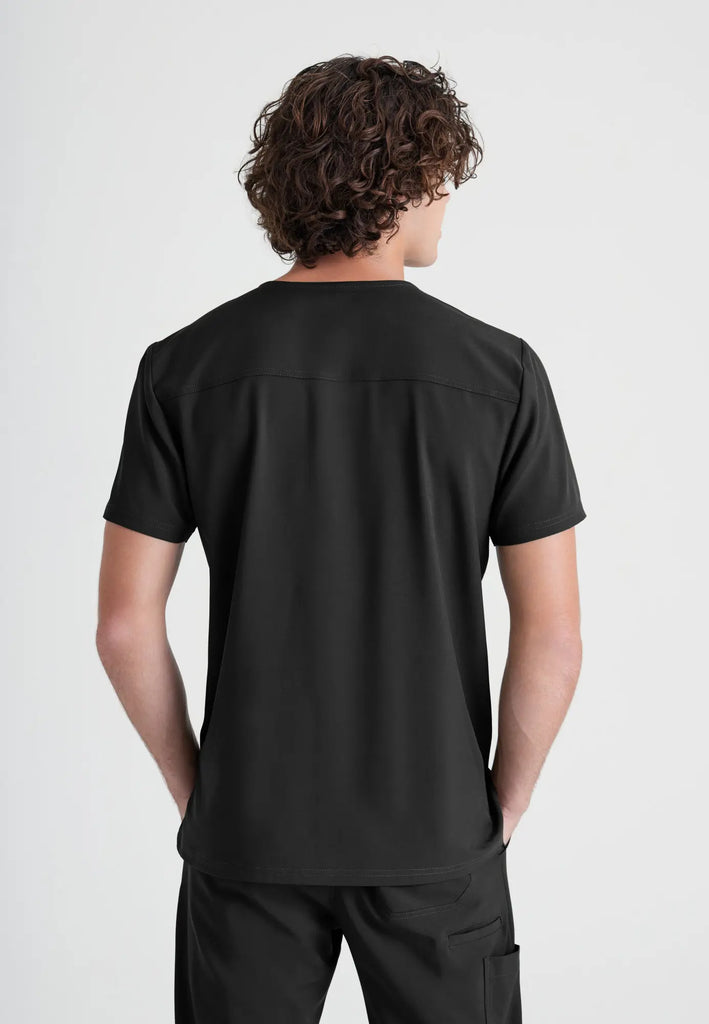 Barco Scrubs Men's Journey Top Black | scrub-supply.com