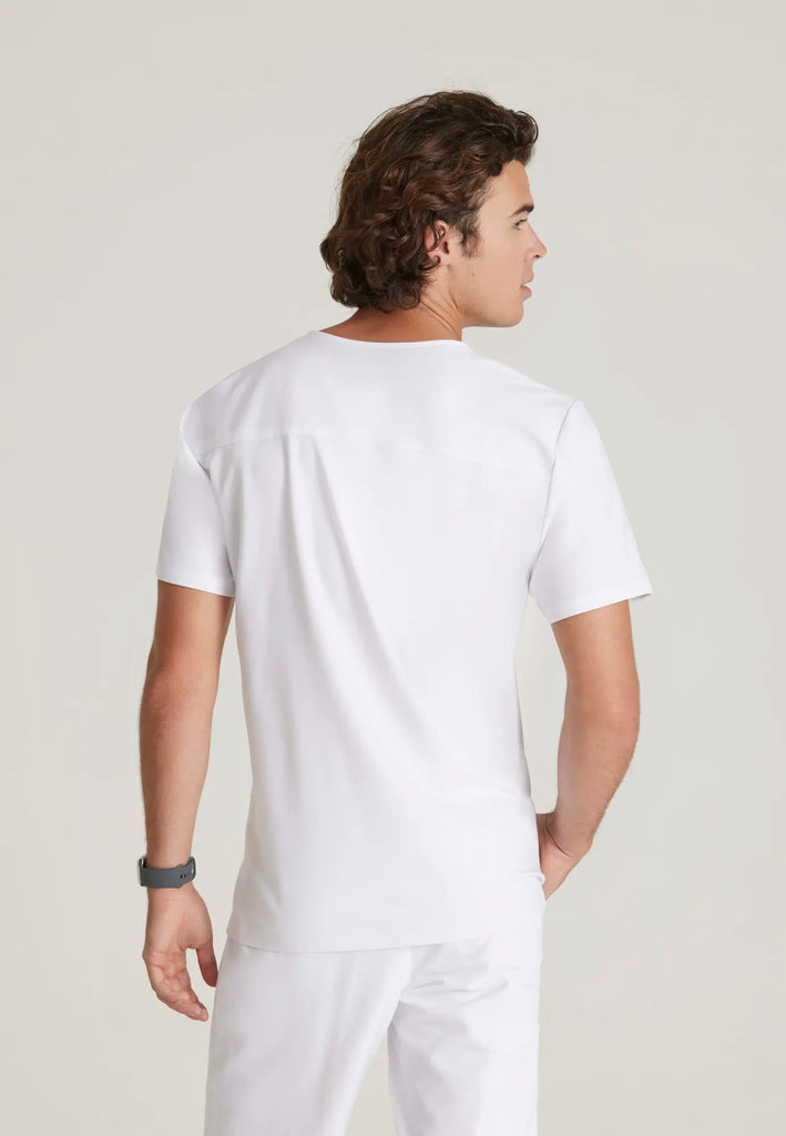 Barco Scrubs Men's Journey Top White | scrub-supply.com