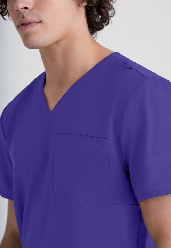 Barco Scrubs Men's Journey Top New Grape | scrub-supply.com