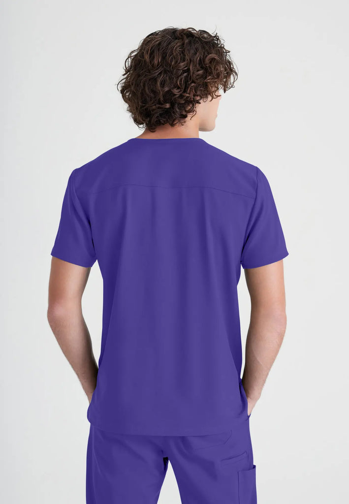 Barco Scrubs Men's Journey Top New Grape | scrub-supply.com