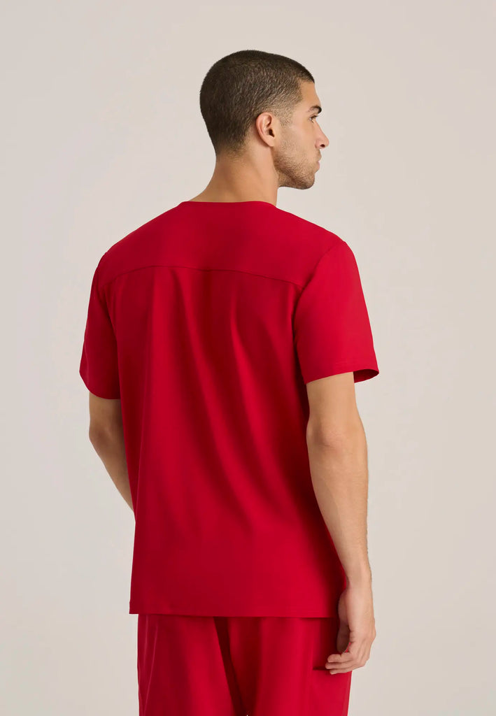 Barco Scrubs Men's Journey Top True Red | scrub-supply.com