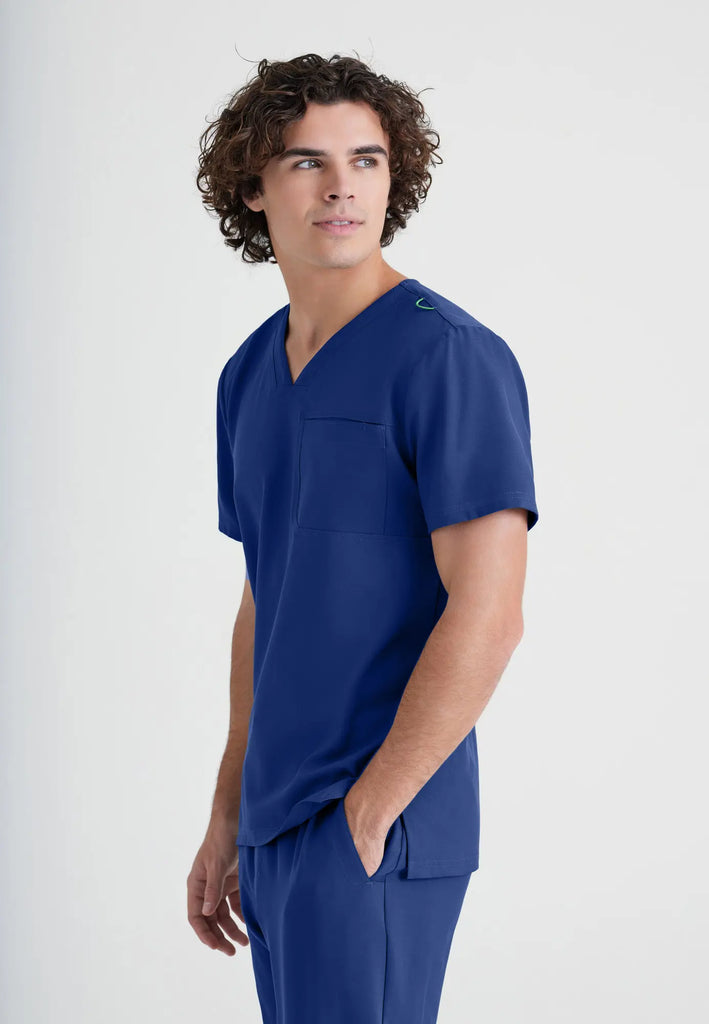 Barco Scrubs Men's Journey Top Indigo | scrub-supply.com