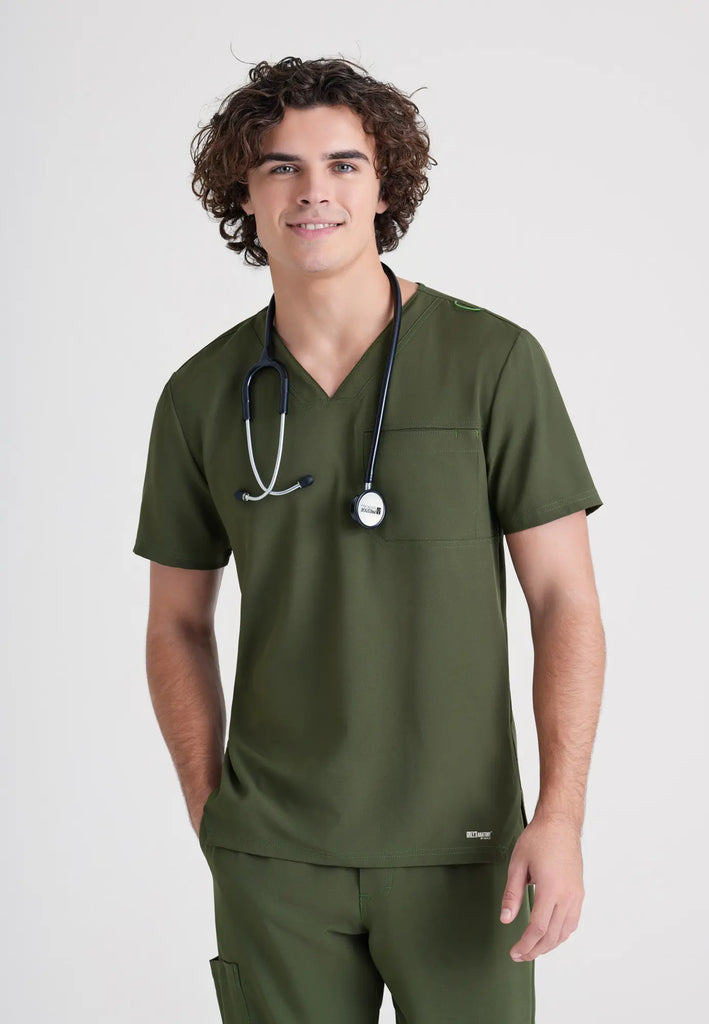 Barco Scrubs Men's Journey Top Fern | scrub-supply.com