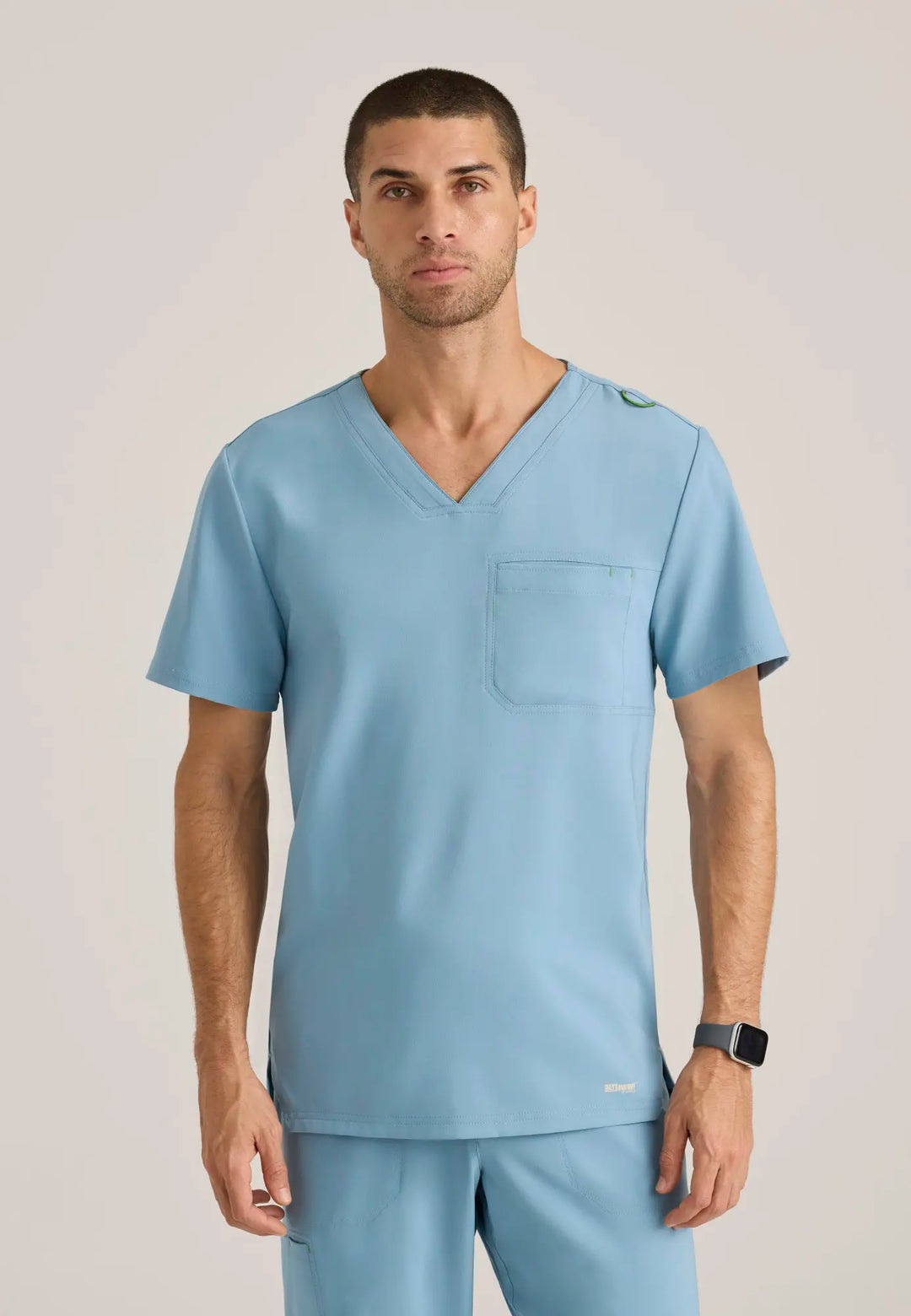 Grey's Anatomy by Barco Scrubs Men's Journey Top Ocean Mist | scrub-supply.com