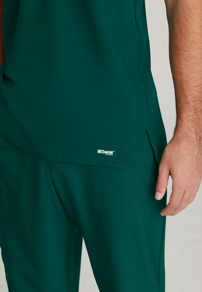 Barco Scrubs Men's Journey Top Hunter Green | scrub-supply.com