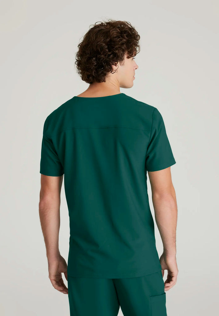 Barco Scrubs Men's Journey Top Hunter Green | scrub-supply.com