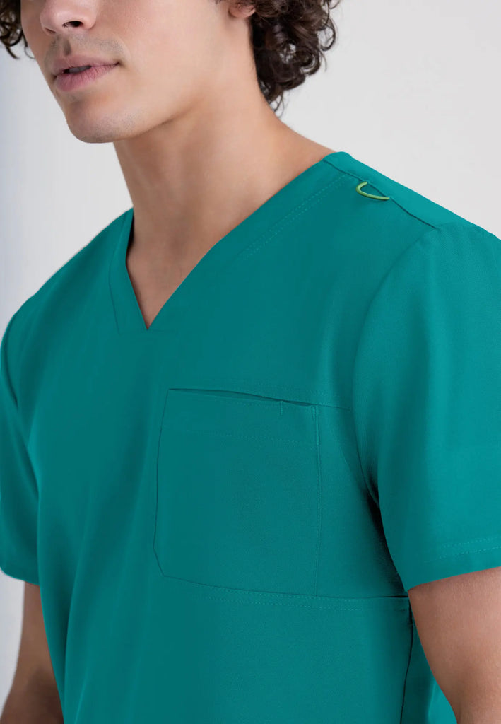 Barco Scrubs Men's Journey Top Teal | scrub-supply.com